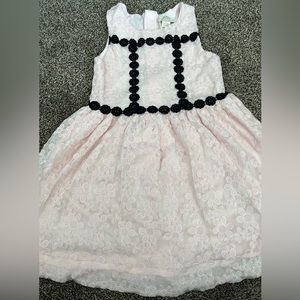 Kate Spade pink and black lace dress